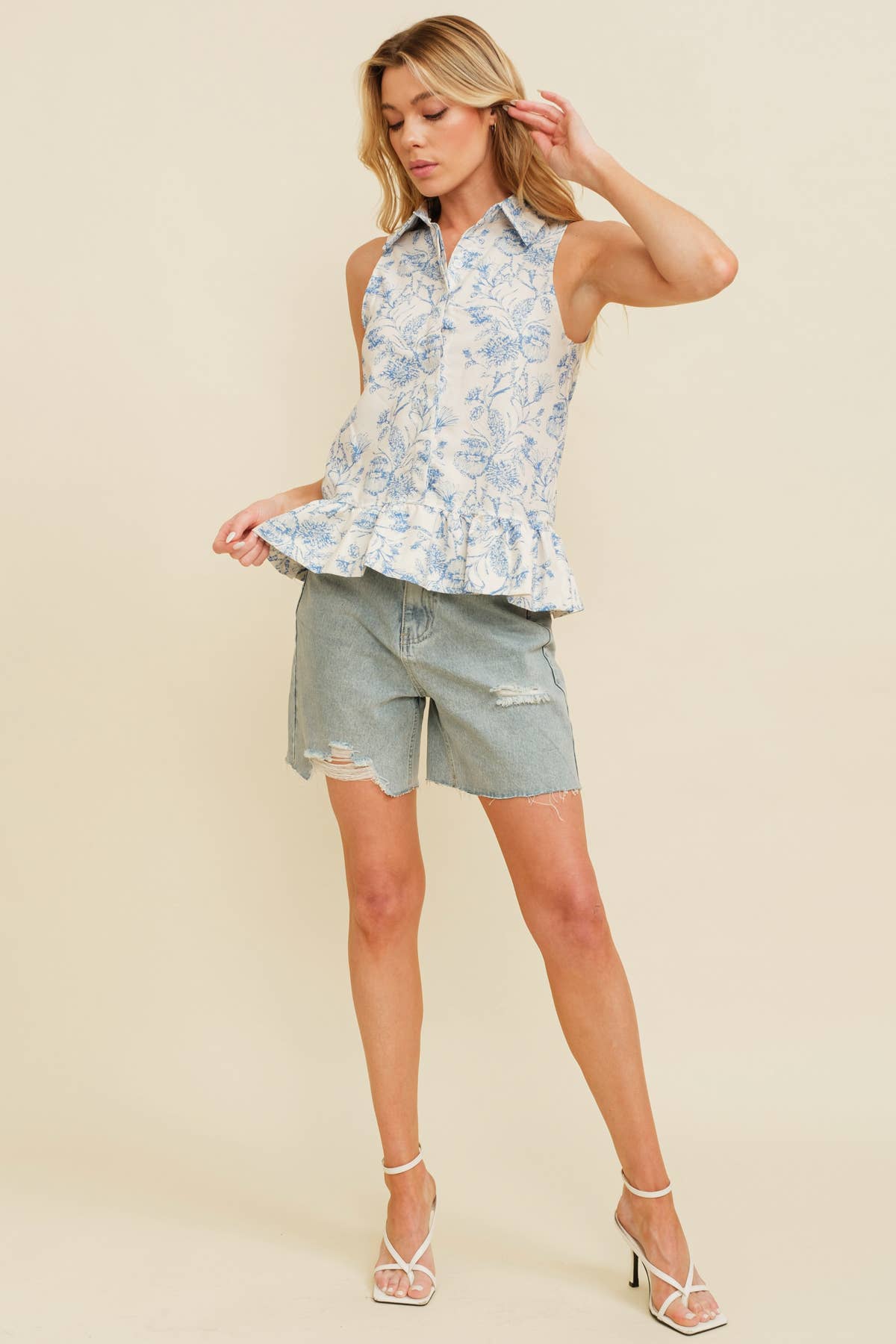 Floral Sleeveless Top