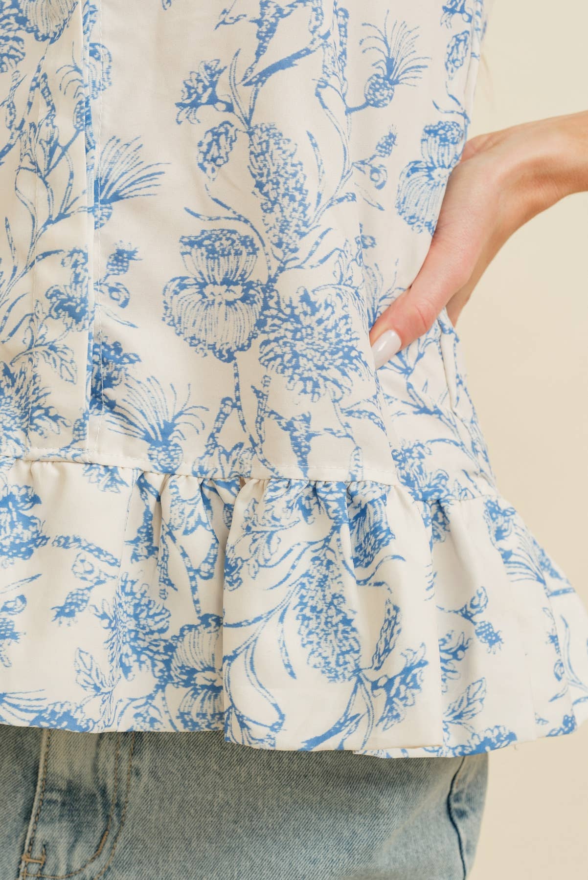 Floral Sleeveless Top