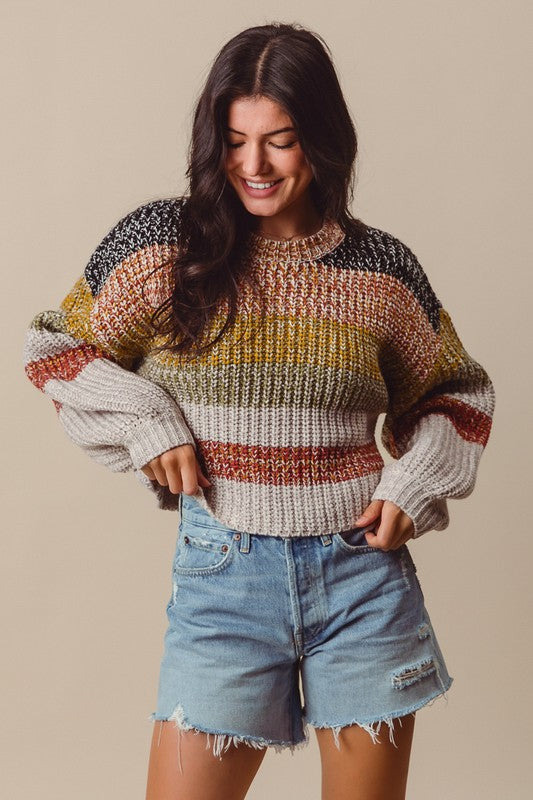 Striped Multi Color Sweater